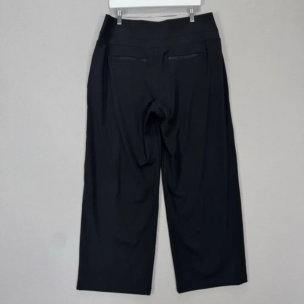 Athleta Venice Wide Leg Pants Womens XL Black Athleisure Lounge Travel‎ Gorpcore